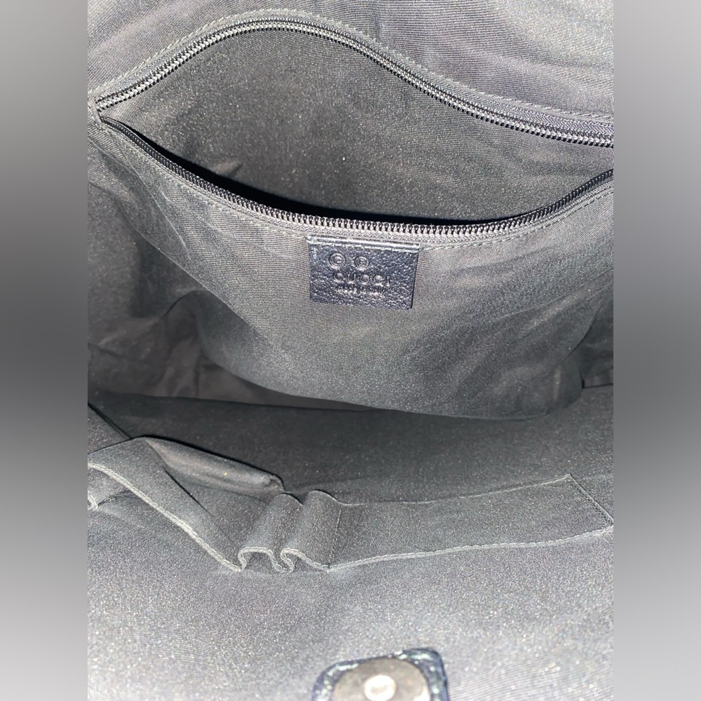 🖤 GUCCI Black PVC Tote and Shoulder Bag 🖤 - Picture 11 of 16